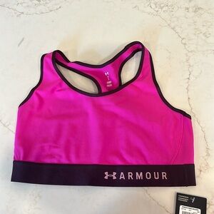 Pink Under Armour Sports Bra